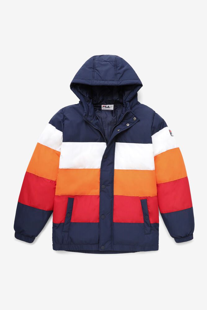 Fila Jacket Mens Multicolor Giovanni Puffa - Ireland 40518-DPUR